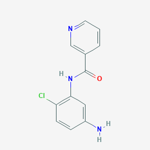 molecular formula C12H10ClN3O B1414956 N-(5-氨基-2-氯苯基)烟酰胺 CAS No. 937392-56-8