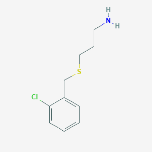 molecular formula C10H14ClNS B1414963 3-[(2-Chlorobenzyl)thio]-1-propanamine CAS No. 1082766-31-1