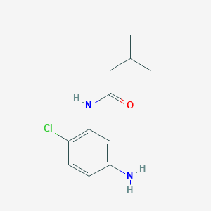 molecular formula C11H15ClN2O B1414967 N-(5-Amino-2-chlorophenyl)-3-methylbutanamide CAS No. 1082128-62-8