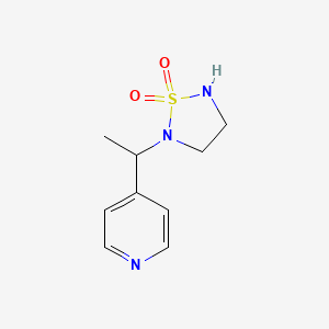 2-[1-(Pyridin-4-yl)ethyl]-1lambda~6~,2,5-thiadiazolidine-1,1-dione