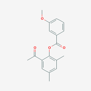 2-Acetyl-4,6-dimethylphenyl 3-methoxybenzoate