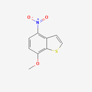 molecular formula C9H7NO3S B14149885 7-Methoxy-4-nitro-1-benzothiophene CAS No. 88791-13-3