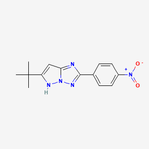 6-(tert-Butyl)-2-(4-nitrophenyl)-3H-pyrazolo[1,5-b][1,2,4]triazole