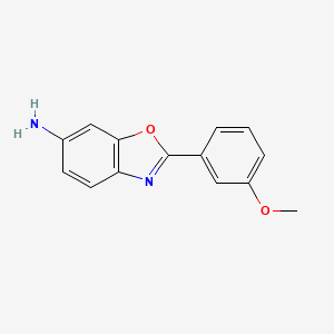 molecular formula C14H12N2O2 B1414992 2-(3-甲氧基苯基)-1,3-苯并噁唑-6-胺 CAS No. 1039335-17-5