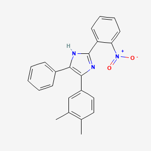 4-(3,4-dimethylphenyl)-2-(2-nitrophenyl)-5-phenyl-1H-imidazole