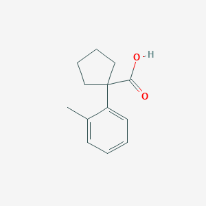 molecular formula C13H16O2 B1414993 1-(2-Methylphenyl)cyclopentane-1-carboxylic acid CAS No. 854414-95-2