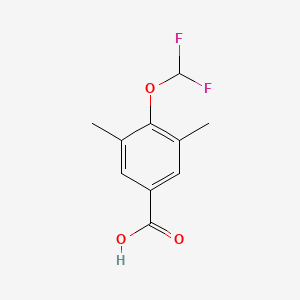 molecular formula C10H10F2O3 B1414995 4-(二氟甲氧基)-3,5-二甲基苯甲酸 CAS No. 1039927-58-6