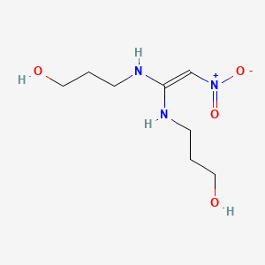 3-[[1-(3-Hydroxypropylamino)-2-nitroethenyl]amino]propan-1-ol