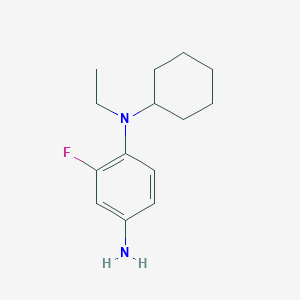 1-N-cyclohexyl-1-N-ethyl-2-fluorobenzene-1,4-diamine