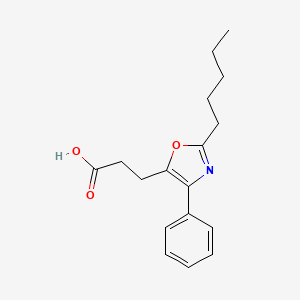 3-(2-Pentyl-4-phenyl-1,3-oxazol-5-YL)propanoic acid