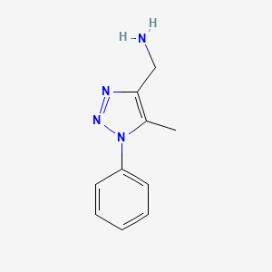 B1414999 (5-methyl-1-phenyl-1H-1,2,3-triazol-4-yl)methanamine CAS No. 861558-88-5
