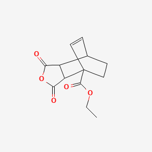 Ethyl 3,5-dioxo-4-oxatricyclo[5.2.2.0~2,6~]undec-8-ene-1-carboxylate