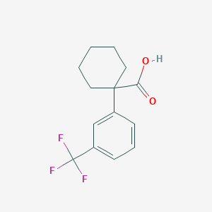 molecular formula C14H15F3O2 B1415000 1-[3-(三氟甲基)苯基]环己烷-1-羧酸 CAS No. 1038719-16-2