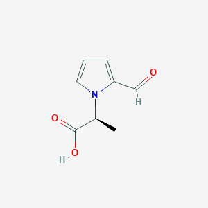 molecular formula C8H9NO3 B1415002 (2S)-2-(2-Formyl-1H-pyrrol-1-YL)propanoic acid CAS No. 145041-24-3