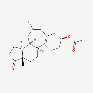 (3As,3br,8s,10bs,12as)-5-fluoro-12a-methyl-1-oxo-1,2,3,3a,3b,4,5,6,7,8,9,10,10b,11,12,12a-hexadecahydrobenzo[3,4]cyclohepta[1,2-e]inden-8-yl acetate