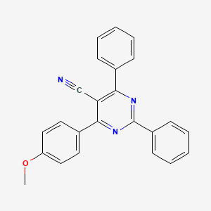 4-(4-Methoxyphenyl)-2,6-diphenylpyrimidine-5-carbonitrile