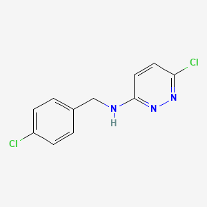 molecular formula C11H9Cl2N3 B1415004 6-氯-N-[(4-氯苯基)甲基]哒嗪-3-胺 CAS No. 919522-32-0
