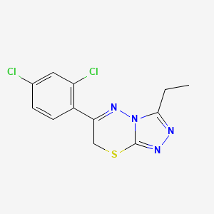 6-(2,4-dichlorophenyl)-3-ethyl-7H-[1,2,4]triazolo[3,4-b][1,3,4]thiadiazine