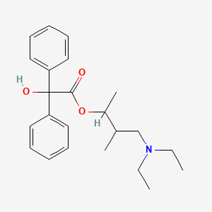 4-(Diethylamino)-3-methylbutan-2-yl hydroxy(diphenyl)acetate