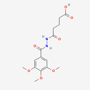 5-Oxo-5-{2-[(3,4,5-trimethoxyphenyl)carbonyl]hydrazinyl}pentanoic acid