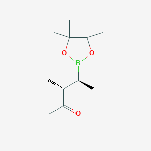 (4R,5S)-4-methyl-5-(4,4,5,5-tetramethyl-1,3,2-dioxaborolan-2-yl)hexan-3-one