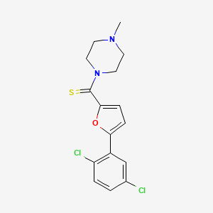 molecular formula C16H16Cl2N2OS B14150068 [5-(2,5-Dichlorophenyl)furan-2-yl]-(4-methylpiperazin-1-yl)methanethione CAS No. 585552-20-1