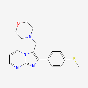 Imidazo(1,2-a)pyrimidine, 2-(p-methylthiophenyl)-3-(morpholinomethyl)-