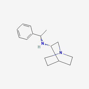 (3S)-N-[(1S)-1-phenylethyl]-1-azabicyclo[2.2.2]octan-3-amine