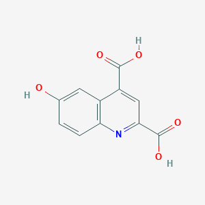 6-Hydroxy-2,4-quinolinedicarboxylic acid