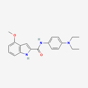 N-[4-(diethylamino)phenyl]-4-methoxy-1H-indole-2-carboxamide