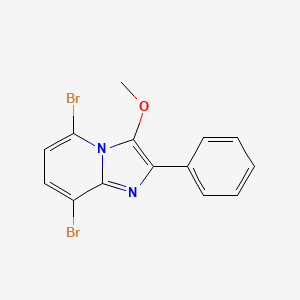 5,8-Dibromo-3-methoxy-2-phenylimidazo[1,2-a]pyridine