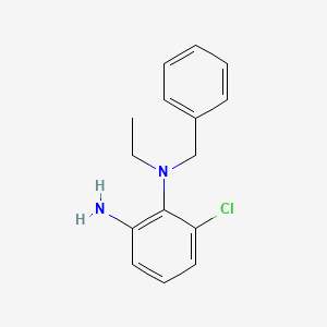 molecular formula C15H17ClN2 B1415013 N~2~-苄基-3-氯-N~2~-乙基-1,2-苯二胺 CAS No. 1039315-23-5
