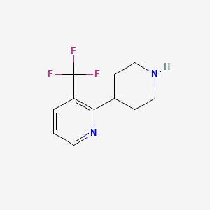 B1415014 2-(Piperidin-4-yl)-3-(trifluoromethyl)pyridine CAS No. 914220-27-2