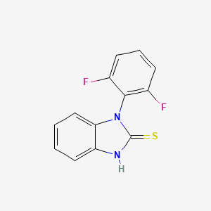 molecular formula C13H8F2N2S B1415015 1-(2,6-difluorophenyl)-1H-1,3-benzodiazole-2-thiol CAS No. 1038333-41-3