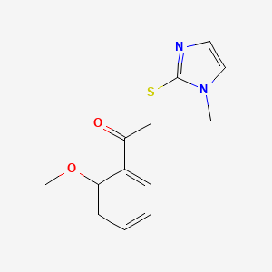 1-(2-Methoxyphenyl)-2-(1-methylimidazol-2-yl)sulfanylethanone