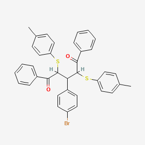 1,5-Pentanedione, 3-(4-bromophenyl)-2,4-bis[(4-methylphenyl)thio]-1,5-diphenyl-