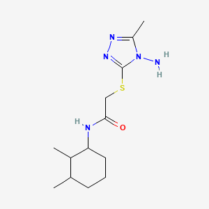 2-[(4-amino-5-methyl-1,2,4-triazol-3-yl)sulfanyl]-N-(2,3-dimethylcyclohexyl)acetamide