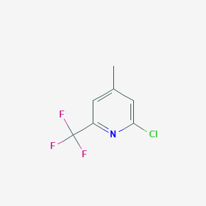 molecular formula C7H5ClF3N B1415023 2-Chloro-4-methyl-6-(trifluoromethyl)pyridine CAS No. 749256-90-4