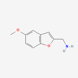 molecular formula C10H11NO2 B1415024 (5-甲氧基-1-苯并呋喃-2-基)甲胺 CAS No. 165735-67-1