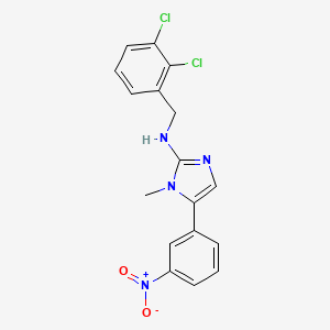 N-(2,3-dichlorobenzyl)-1-methyl-5-(3-nitrophenyl)-1H-imidazol-2-amine