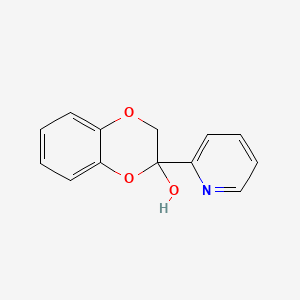 3-pyridin-2-yl-2H-1,4-benzodioxin-3-ol