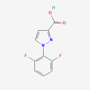 molecular formula C10H6F2N2O2 B1415026 1-(2,6-二氟苯基)-1H-吡唑-3-甲酸 CAS No. 1152542-41-0