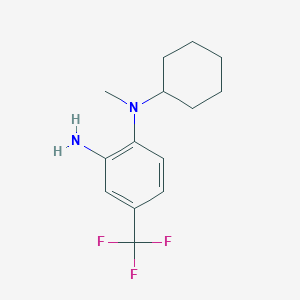 molecular formula C14H19F3N2 B1415029 N~1~-环己基-N~1~-甲基-4-(三氟甲基)-1,2-苯二胺 CAS No. 1036460-94-2