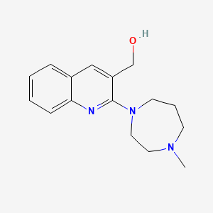 molecular formula C16H21N3O B1415032 [2-(4-甲基-1,4-二氮杂环-1-基)喹啉-3-基]甲醇 CAS No. 1038979-02-0