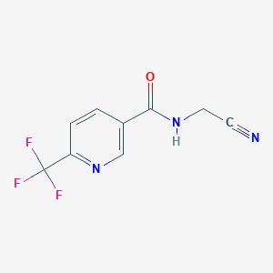 molecular formula C9H6F3N3O B1415040 N-(氰甲基)-6-(三氟甲基)烟酰胺 CAS No. 1092346-02-5