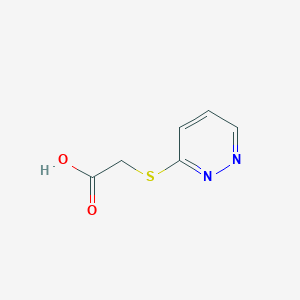 molecular formula C6H6N2O2S B1415041 (吡哒嗪-3-基硫基)乙酸 CAS No. 794574-61-1