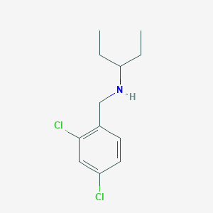 molecular formula C12H17Cl2N B1415047 [(2,4-Dichlorophenyl)methyl](pentan-3-yl)amine CAS No. 1040314-01-9