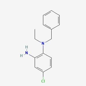 molecular formula C15H17ClN2 B1415051 N~1~-benzyl-4-chloro-N~1~-ethyl-1,2-benzenediamine CAS No. 893751-57-0