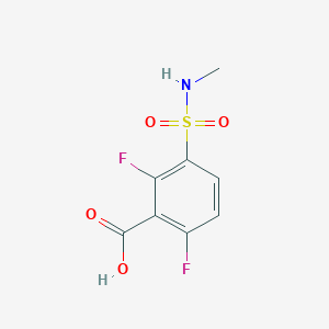 molecular formula C8H7F2NO4S B1415054 2,6-二氟-3-(甲基磺酰基)苯甲酸 CAS No. 1039993-93-5