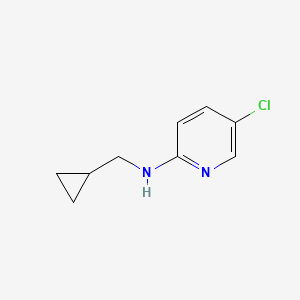 molecular formula C9H11ClN2 B1415067 5-chloro-N-(cyclopropylmethyl)pyridin-2-amine CAS No. 1042515-86-5
